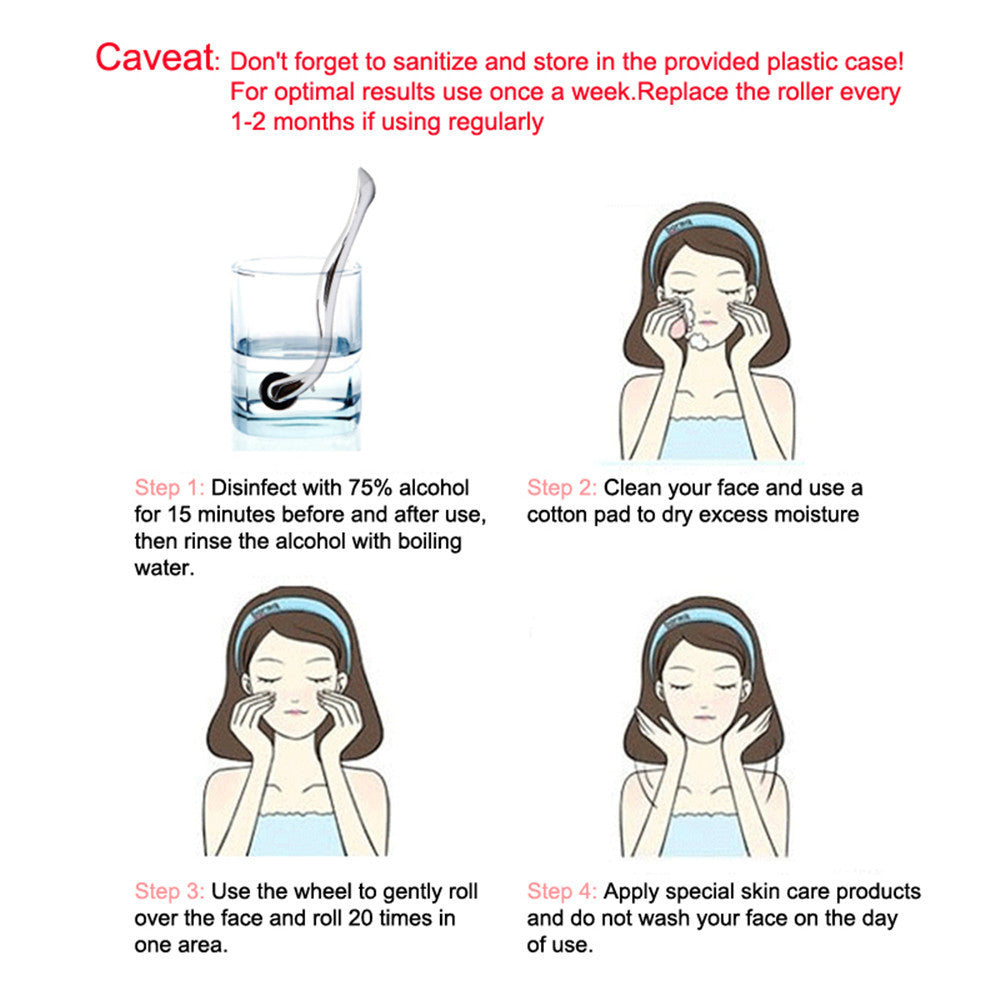 Derma Roller 540 Titanium Microneedling Roller