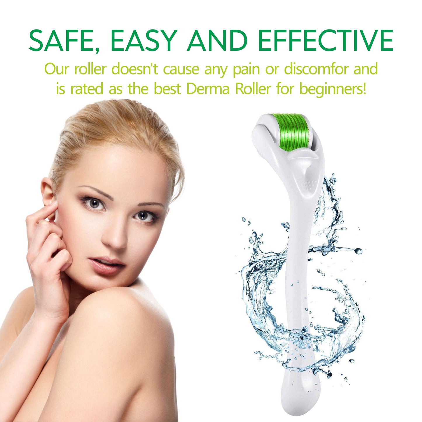 Derma Roller 540 Titanium Microneedling Roller 1.5mm