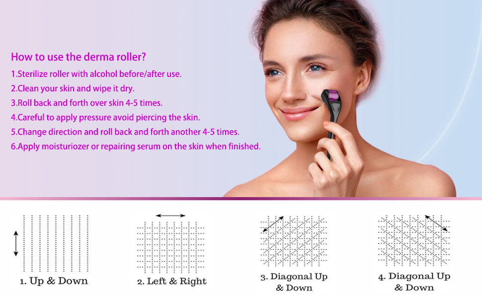Derma Roller 540 Titanium Microneedling Roller