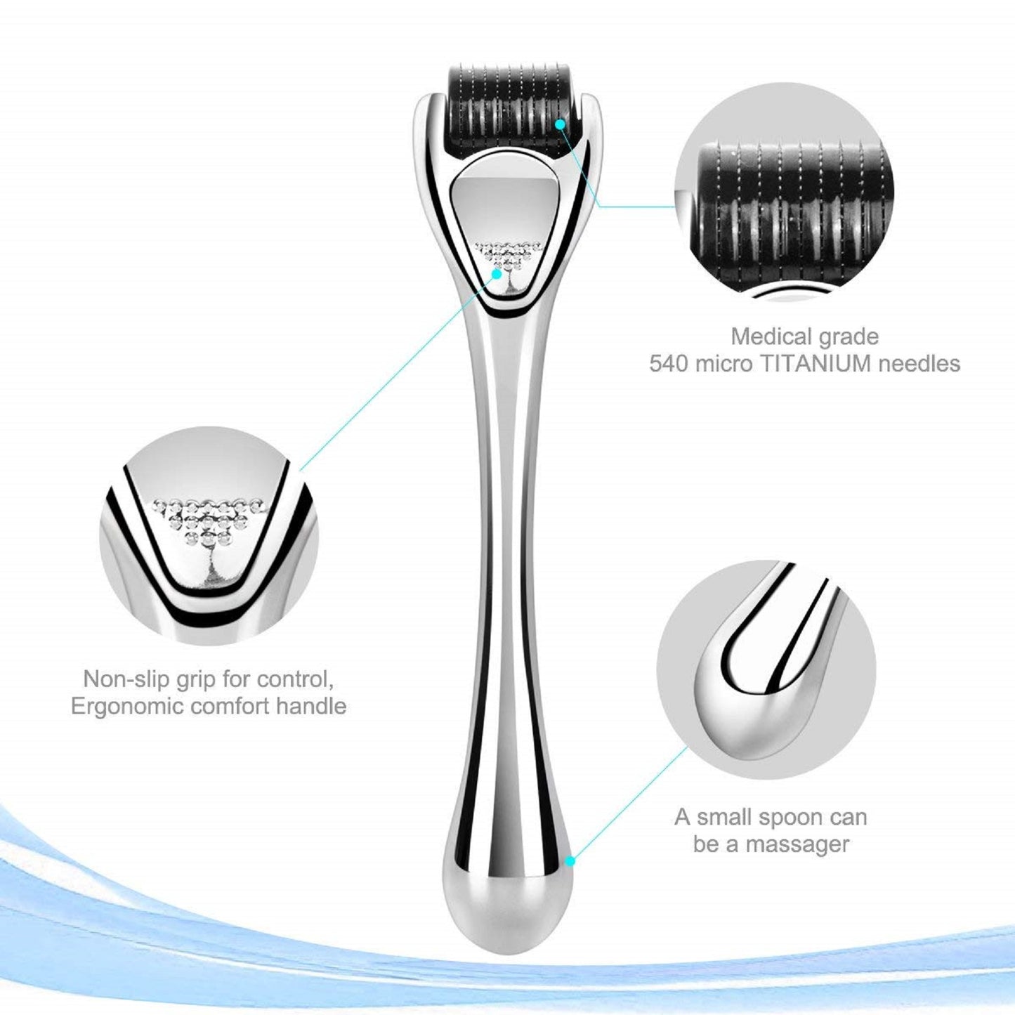 Derma Roller 540 Titanium Microneedling Roller