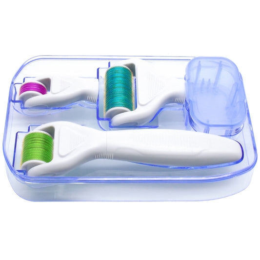 Derma Roller 4 in 1 Titanium Microneedling Roller Kit