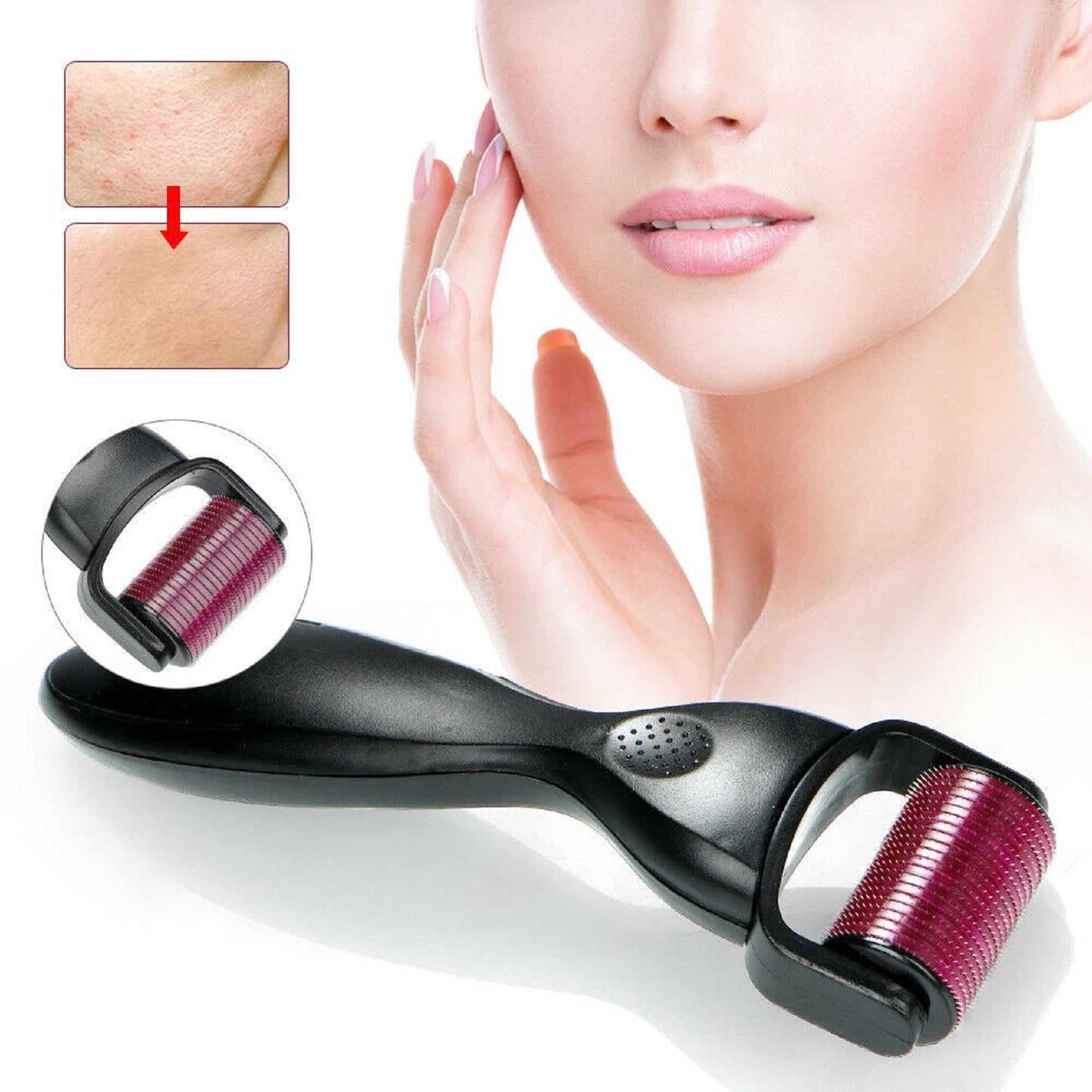 Derma Roller 1200 Titanium Microneedling Roller 0.5mm