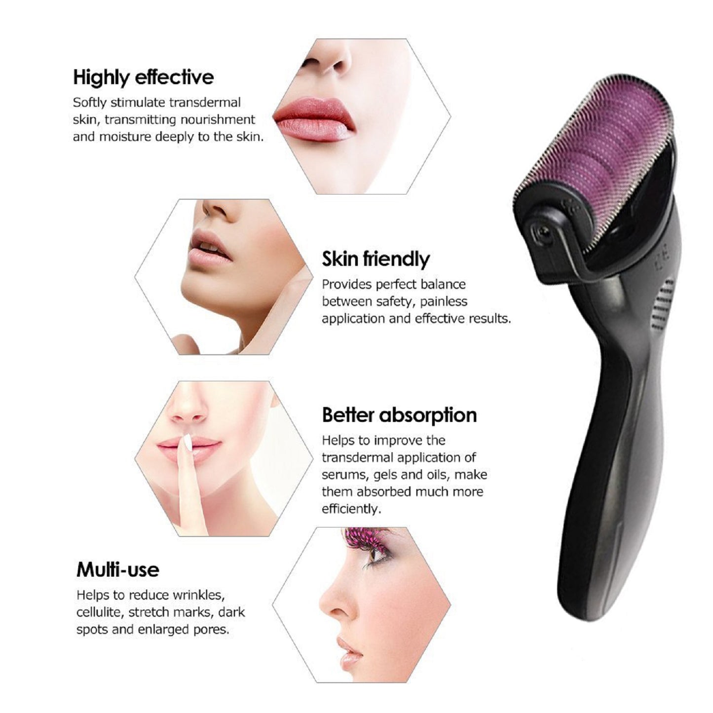 Derma Roller 1200 Titanium Microneedling Roller 0.5mm